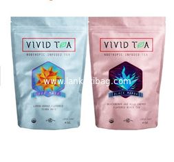 China Stand Up Kraft Pouch Zipper Bag Packing Brown Paper k Colorful Print Tea Packaging Sealable supplier