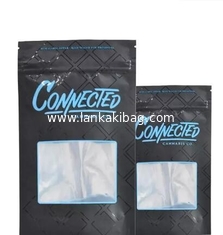China Custom printed resealable plastic tobacco pouches bag with zip lock supplier