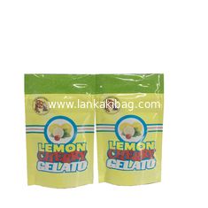 China biodegradable smell proof Lemon Cherry Gelato plastic packaging bag supplier